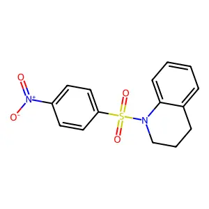 1,2,3,4-Tetrahydro-1-((4-nitrophenyl)sulfonyl)quinoline structure