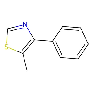 Thiazole, 5-methyl-4-phenyl- structure