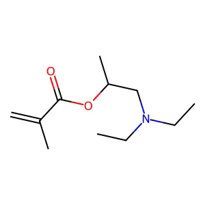 2-(Diethylamino)-1-methylethyl methacrylate structure