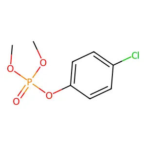 Dimethyl 4-chlorophenyl phosphate structure