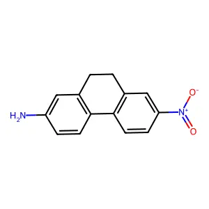 2-Phenanthrenamine, 9,10-dihydro-7-nitro- structure