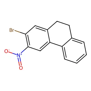 2-Bromo-3-nitro-9,10-dihydrophenanthrene structure