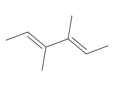 (E,E)-2,4-Hexadiene, 3,4-dimethyl- structure