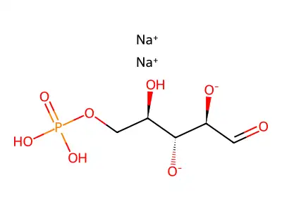 alpha-D-Ribose 5-phosphate structure