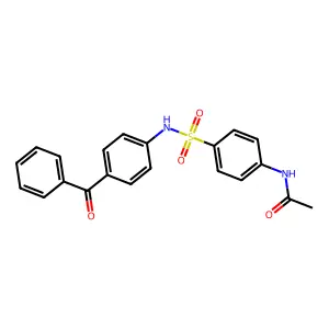 N-{4-[(4-benzoylanilino)sulfonyl]phenyl}acetamide structure