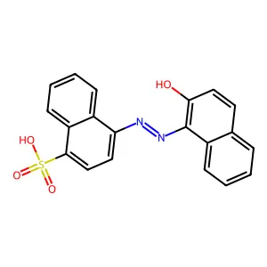 1-Naphthalenesulfonic acid, 4-[2-(2-hydroxy-1-naphthalenyl)diazenyl]- structure