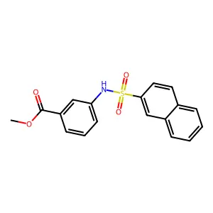 Methyl 3-(naphthalene-2-sulfonamido)benzoate structure