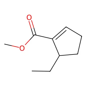 Methyl 5-ethylcyclopent-1-ene-1-carboxylate structure