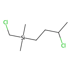 (3-Chlorobutyl)(chloromethyl)dimethylsilane structure
