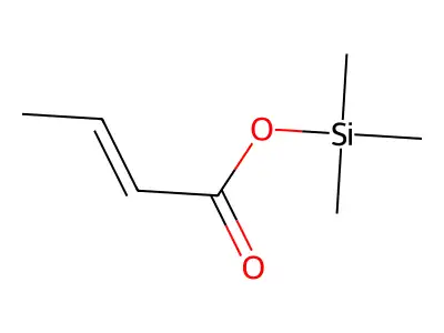 Trimethylsilyl crotonate structure