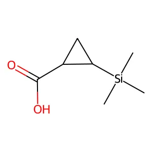 2-(Trimethylsilyl)cyclopropanecarboxylic acid structure