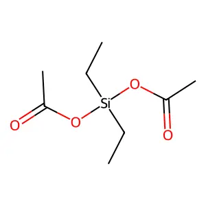 Diacetoxydiethylsilane structure