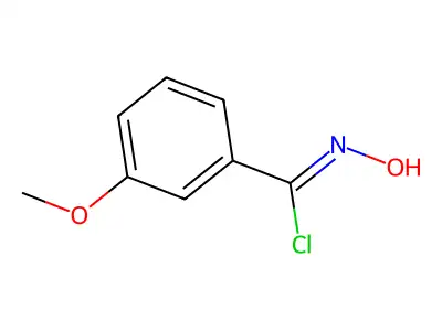 N-Hydroxy-3-methoxybenzene-1-carboximidoyl chloride structure