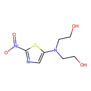 Ethanol, 2,2'-[(2-nitro-5-thiazolyl)imino]bis- structure