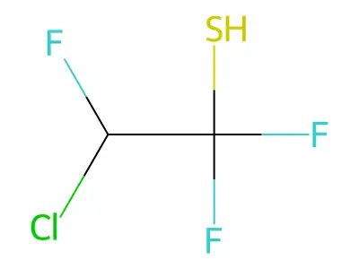 2-Chloro-1,1,2-trifluoroethanethiol structure
