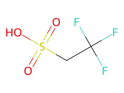 Ethanesulfonic acid, 2,2,2-trifluoro- structure