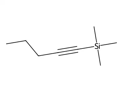 1-(Trimethylsilyl)-1-pentyne structure