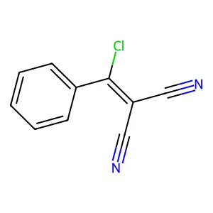 α-氯代亚苄基丙二腈 structure
