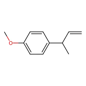 Benzene, 1-methoxy-4-(1-methyl-2-propenyl)- structure