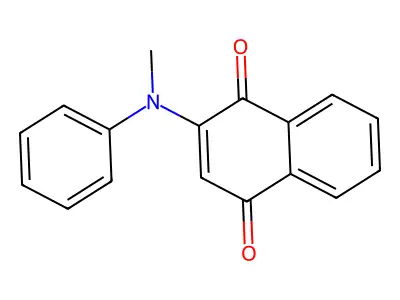1,4-Naphthalenedione, 2-(methylphenylamino)- structure