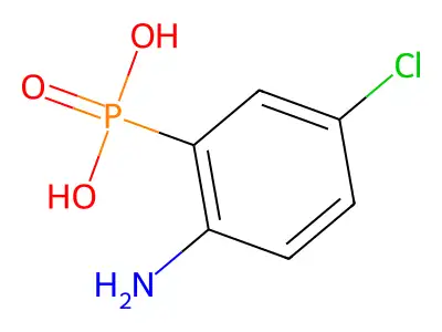 (2-Amino-5-chlorophenyl)phosphonic acid structure