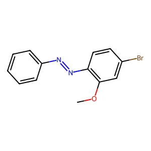 Azobenzene, 4-bromo-2-methoxy- structure