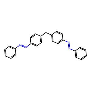 Phenyl-[4-[(4-phenyldiazenylphenyl)methyl]phenyl]diazene structure