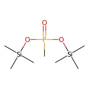 Phosphonic acid, methyl-, bis(trimethylsilyl) ester structure
