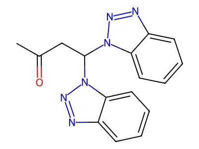 4,4-Bis(1H-1,2,3-benzotriazol-1-yl)butan-2-one structure