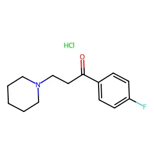 1-(4-Fluorophenyl)-3-(1-piperidinyl)-1-propanone hydrochloride structure