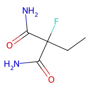 2-Ethyl-2-fluoropropanediamide structure