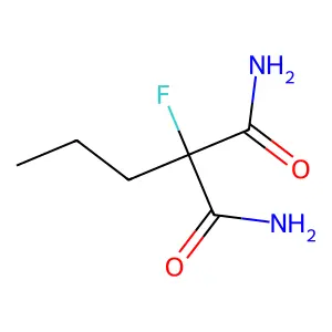 2-Fluoro-2-propylpropanediamide structure
