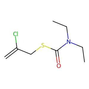 二乙基硫代氨基甲酸S-2-氯烯丙酯 structure