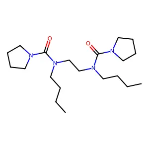 1-Pyrrolidinecarboxamide, N,N'-ethylenebis(N-butyl- structure