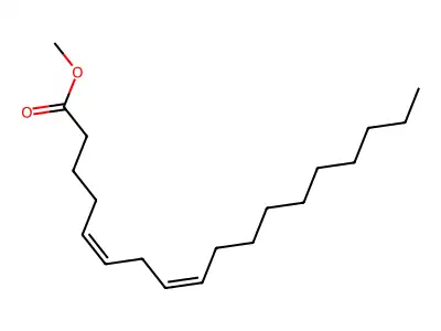 5,8-Octadecadienoic acid methyl ester structure