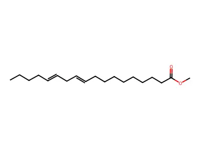 10,13-Octadecadienoic acid methyl ester structure