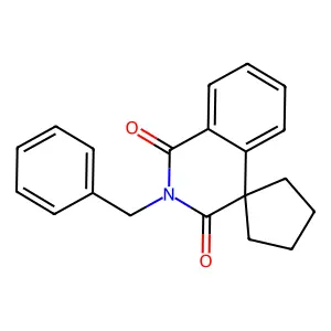 N-benzyl-homophthaliaid-4-spiro-cyclopentane structure