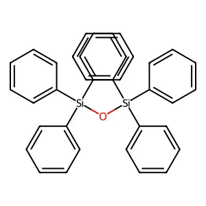 Disiloxane, 1,1,1,3,3,3-hexaphenyl- structure