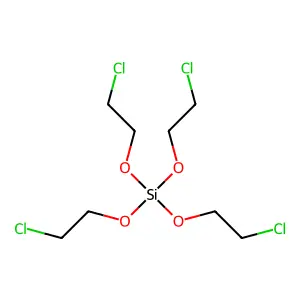 Silicic acid (H4SiO4), tetrakis(2-chloroethyl) ester structure
