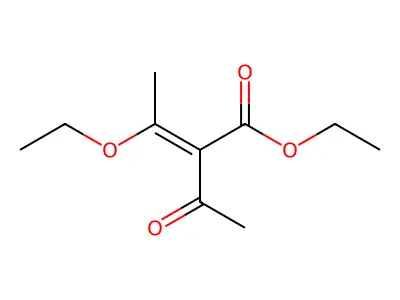Ethyl 2-acetyl-3-ethoxybut-2-enoate structure