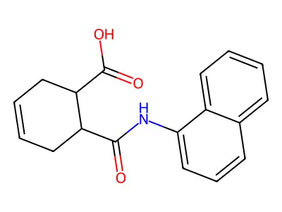 N-(1-Naphthyl)-1,2,3,6-tetrahydrophthalamic acid structure