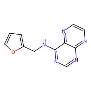 N-(furan-2-ylmethyl)pteridin-4-amine structure