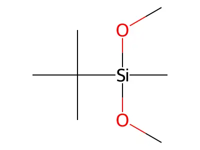 Tert-butyl-dimethoxy-methylsilane structure