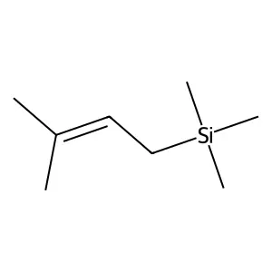 Silane, trimethyl(3-methyl-2-butenyl)- structure