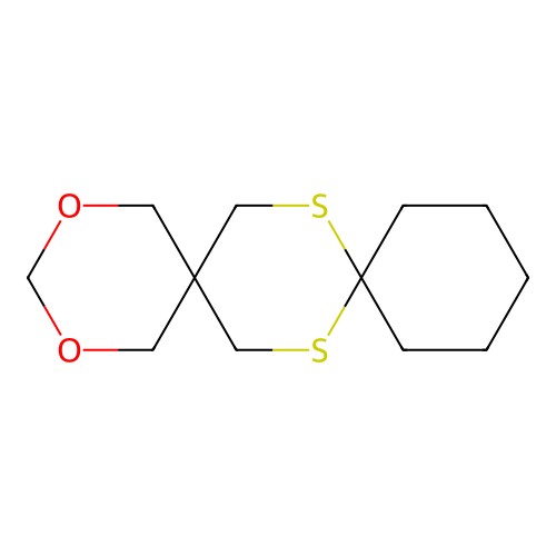 2,4-Dioxa-8,15-dithiadispiro(5.2.5.2)hexadecane structure
