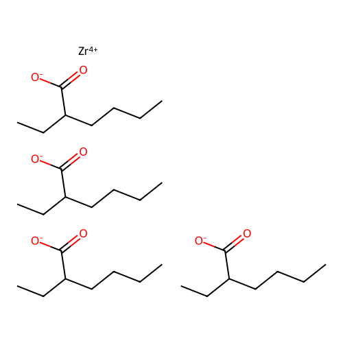 Zirconium 2-ethylhexanoate structure