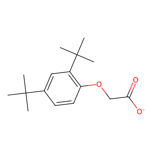 2-(2,4-Ditert-butylphenoxy)acetate structure