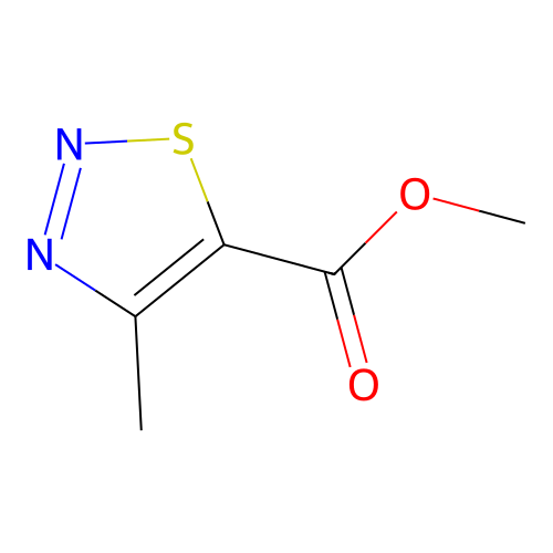 Methyl 4-methyl-1,2,3-thiadiazole-5-carboxylate structure