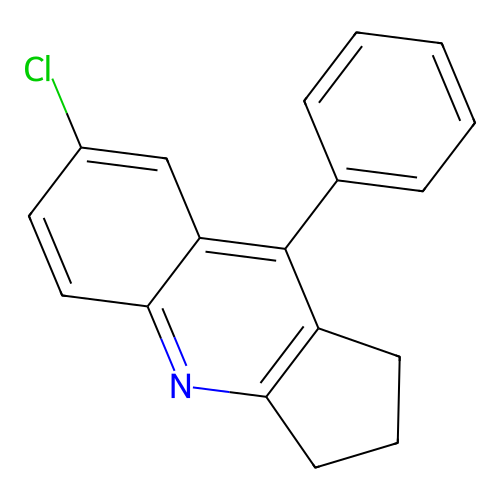 7-chloro-9-phenyl-2,3-dihydro-1H-cyclopenta[b]quinoline structure