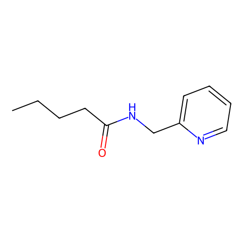 N-(pyridin-2-ylmethyl)pentanamide structure